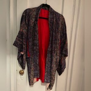 Vintage Floral Japanese Kimono